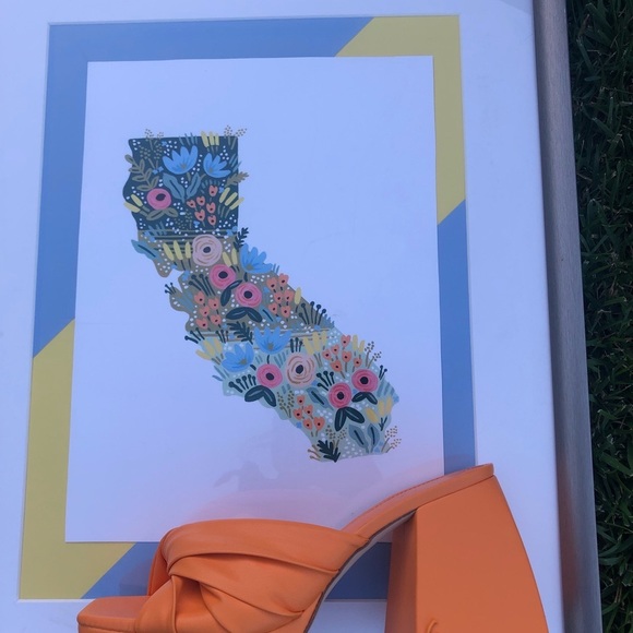 Neon orange Sam Edelman Platform Heels - Picture 8 of 8